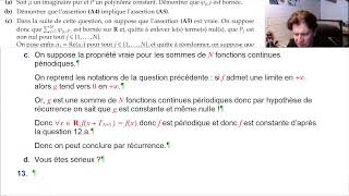 Agrégation interne mathématiques  Correction épreuve 2 2021 partie 2 suite [upl. by Aliakim]