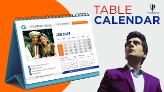 How to Create Table Calendar Design in CorelDraw  Calendar Design 2025  Calendar Wizard  Generate [upl. by Grevera]