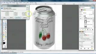 GIMP Tutorial  wrap or warp an image around a can [upl. by Cleodell]