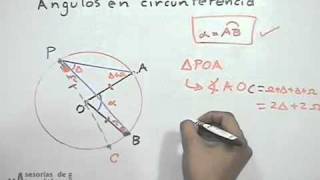 Tipos de ángulos en la circunferencia  PARTE 2 [upl. by Isla]