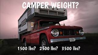 HOW MUCH DOES THIS CAMPER WEIGH [upl. by Mildrid]