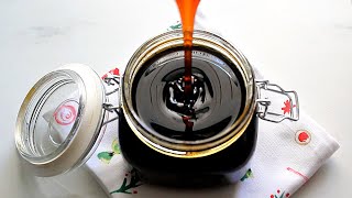 Homemade Treacle  How to Make Treacle  Dark Caramel Syrup Recipe [upl. by Akemrehs]