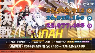 Blue Archive JP Binah Urban Grand Assault All color INSANE  Comfy clears [upl. by Katzen]