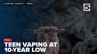 FDA Teen vaping at 10year low [upl. by Alaunnoif]