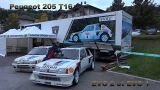 Peugeot 205 T16 en action Ex Kankkunen et Salonen [upl. by Phillada]