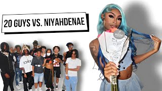 20 GUYS VS 1 RAPPER NIYAH DENAE [upl. by Saxet]