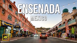 Ensenada Evening Drive 4K  Calle Primera  Baja California  Mexico [upl. by Eram]