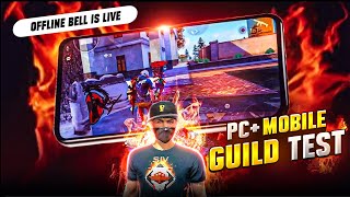 LIVE 1 vs 1 GUILD TEST INDIAS TOP 1 MOB GUILD 💥🔥 OFFLINE BELL freefire​  Free fire live Can [upl. by Diann360]