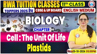 Class 11 Biology Chapter 8 Cell  The Unit Of Life  Plastids  PYQs By Vandana Maam [upl. by Featherstone]