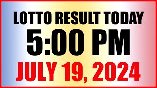 Lotto Result Today 5pm July 19 2024 Swertres Ez2 Pcso [upl. by Walker507]