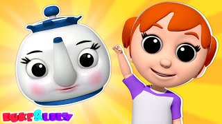 Polly Put The Kettle On हिंदी कार्टून Nursery Rhyme amp Kids Song [upl. by Knowling]