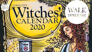 Llewellyns Witches Calendar 2020 Walkthrough witches calendar witch magic 2020 [upl. by Charie]