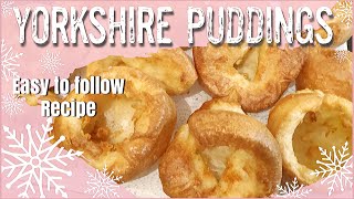 YORKSHIRE PUDDING RECIPE  EASY YORKSHIRE PUDDINGS  SHORTS 1MINUTERECIPES [upl. by Nada]