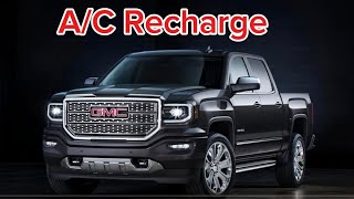 How to Recharge AC on 2017 GMC Sierra 1500 ac recharge sierra [upl. by Huei]