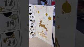 Custom printed cardboard countdown advent calendar box custombox packagingdesign adventcalendar [upl. by Onitsuj]