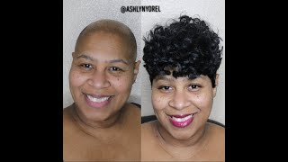 BALD TO PIXIE Pixie cut quick weave [upl. by Antonio]