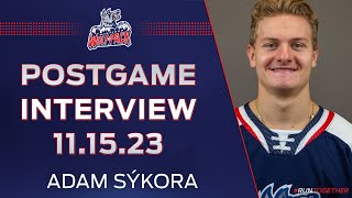 Adam Sykora Postgame Media Availability  111523 [upl. by Aniuqal]