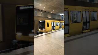 U Bahn Berlin underground bahnhof shortsvideo [upl. by Neelav40]