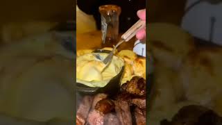 Fondue de queijo com picanha restaurante [upl. by Kress]