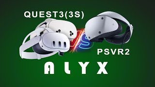 PSVR2 vs QUEST3 SteamVR Picture Quality Comparison  Half Life Alyx [upl. by Ohnuj]