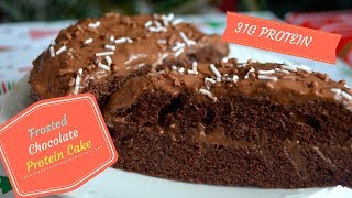 Frosted Chocolate Protein Cake for Oneor Two [upl. by Tepper]