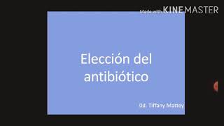 Elección del antibiótico en odontología [upl. by Farah]