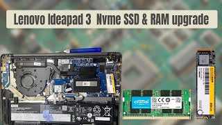 Lenovo IdeaPad 3 RAM and Nvme SSD Upgrade [upl. by Yeaton930]