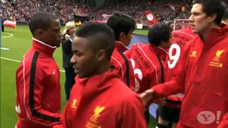 Suarez and Evra shake hands [upl. by Clayborne]