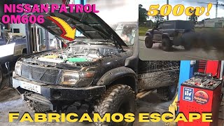 Nissan Patrol con swap OM606 fabricamos escape de 3quot [upl. by Pohsib]