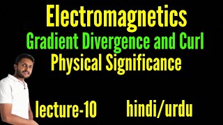 Gradient divergence and curl। gradient divergence and curl in hindi [upl. by Khudari]