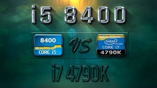 i5 8400 vs i7 4790K Benchmarks  Gaming Tests Review amp Comparison [upl. by Aronel230]