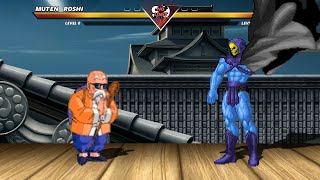 Muten Roshi vs Skeletor  High Level Awesome Fight [upl. by Alien]