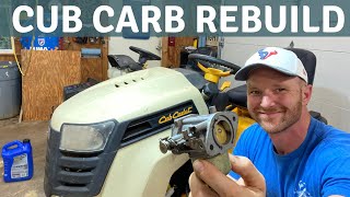 Kohler Carburetor Cleaning on Cub Cadet GTX1054 Mower [upl. by Otipaga324]