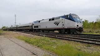 Mid Spring Amtrak Via 97 Through Merritton [upl. by Dickens235]