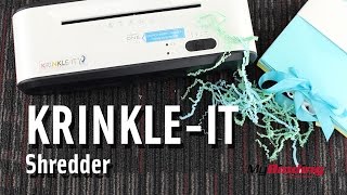 KrinkleIt Shredder  Create your Own Decorative Crinkle Paper [upl. by Leif]