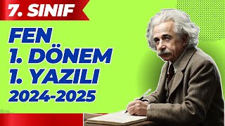 7 Sınıf Fen Bilimleri 1 Dönem 1 Yazılı 2024 [upl. by Lleinnad682]