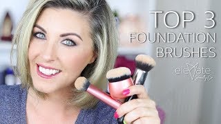 BEST FOUNDATION BRUSHES 💋 My Top 3 Picks Morphe M349 amp Real Techniques RT 200 Makeup Brush Review [upl. by Yeorgi]