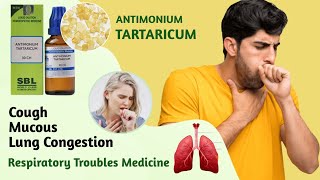 Antimonium Tartaricum 200 Homoeopathic medicine  Antim tart 30 200 use in hindi  DR S S PANDIT [upl. by Couture]