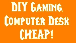 DIY Ghetto Gaming Computer Desk 3700 Lowes Great for Streaming by Velifer [upl. by Cianca]