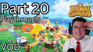 Animal Crossing New Horizons Full Playthrough  Part 20  Catching All The Fish in ACNH [upl. by Iatnwahs]