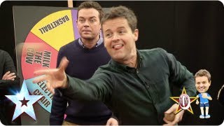 Ant Vs Dec battle of the coconut shywho will win  Britains Got More Talent 2013 [upl. by Acino]