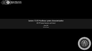 1303 Nonlinear system characterization [upl. by Sebastiano]