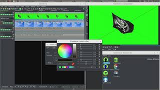 Cinelerra  chroma key effect  green screen [upl. by Assirialc]