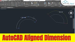 Aligned Dimensions  Aligned Dimension in Different Points  AutoCAD Tutorial [upl. by Audrit927]