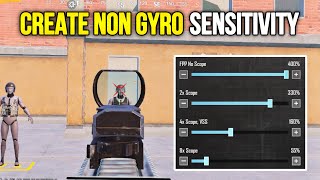 NON GYRO SENSITIVITY SETTINGS 2024 ✅ ZERO RECOIL  CODE 🔥 [upl. by Enelad]