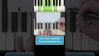 Truco para aprender quotEscalas Pentatónicasquot pianoparaprincipiantes pianotutorial escalapentatonica [upl. by Tailor]