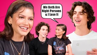 Timothee Chalamet and Zendaya Flirty Exchange What Did They Say [upl. by Merkle]