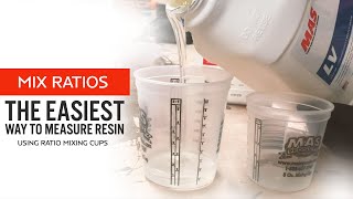 How to properly measure epoxy resin  21 Ratio Explained  How to use ratio mixing cups [upl. by Eelanaj]