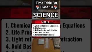 Class 10th Timetable for 3 Months ● Bright Future Learning Center ● timetable months shorts [upl. by Corette]