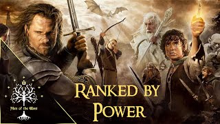 LOTR Characters Ranked by Power Using Book Lore  Tierlist [upl. by Suoirtemed]